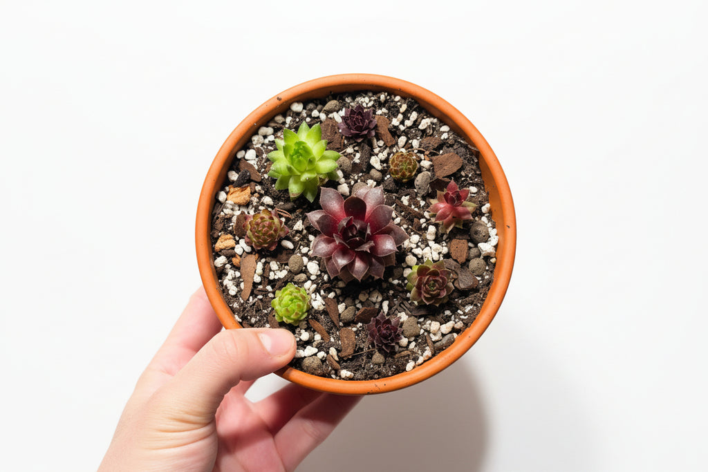 Mixed Succulents in Terracotta Pot – Mini Succulent Arrangement