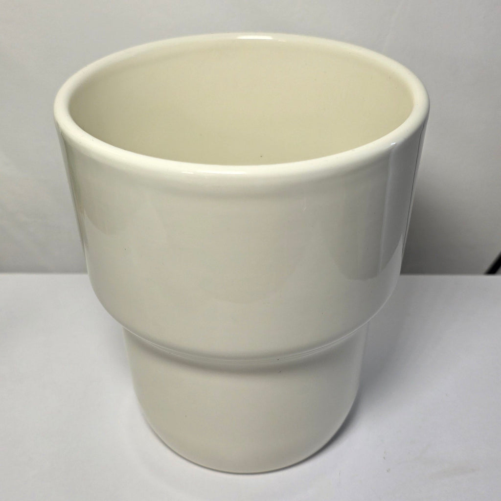 Minimal Cream Ceramic Plant Pot – Modern Indoor Planter