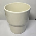 Minimal Cream Ceramic Plant Pot – Modern Indoor Planter