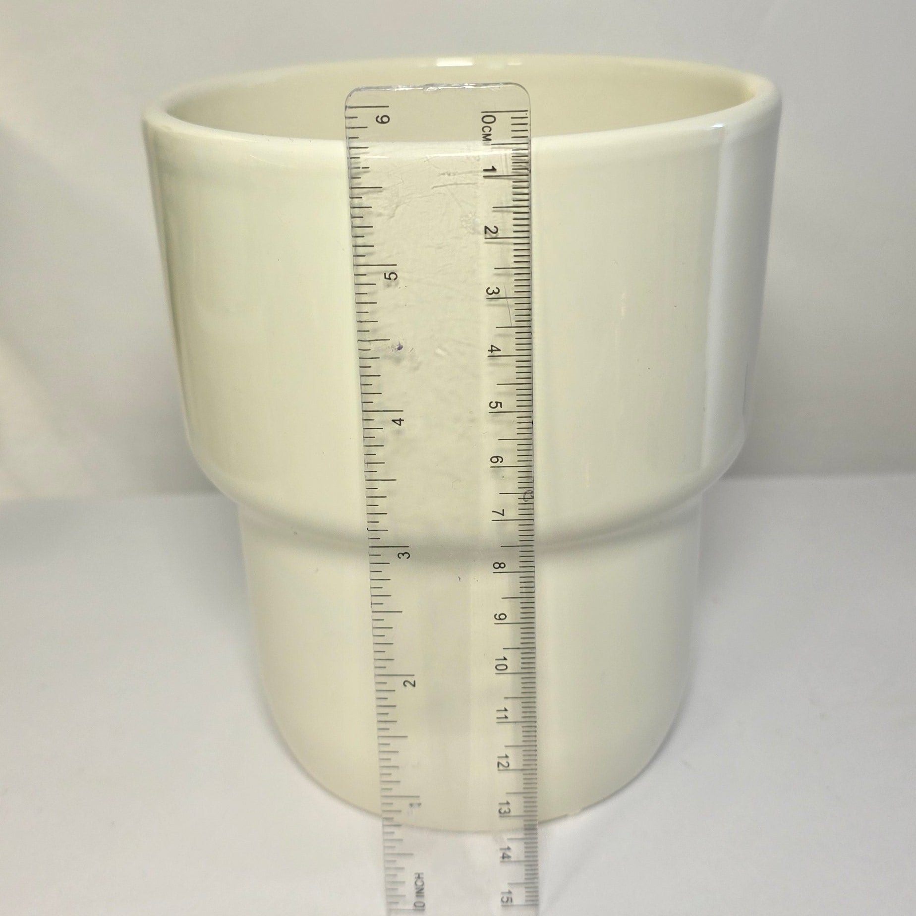 Minimal Cream Ceramic Plant Pot – Modern Indoor Planter